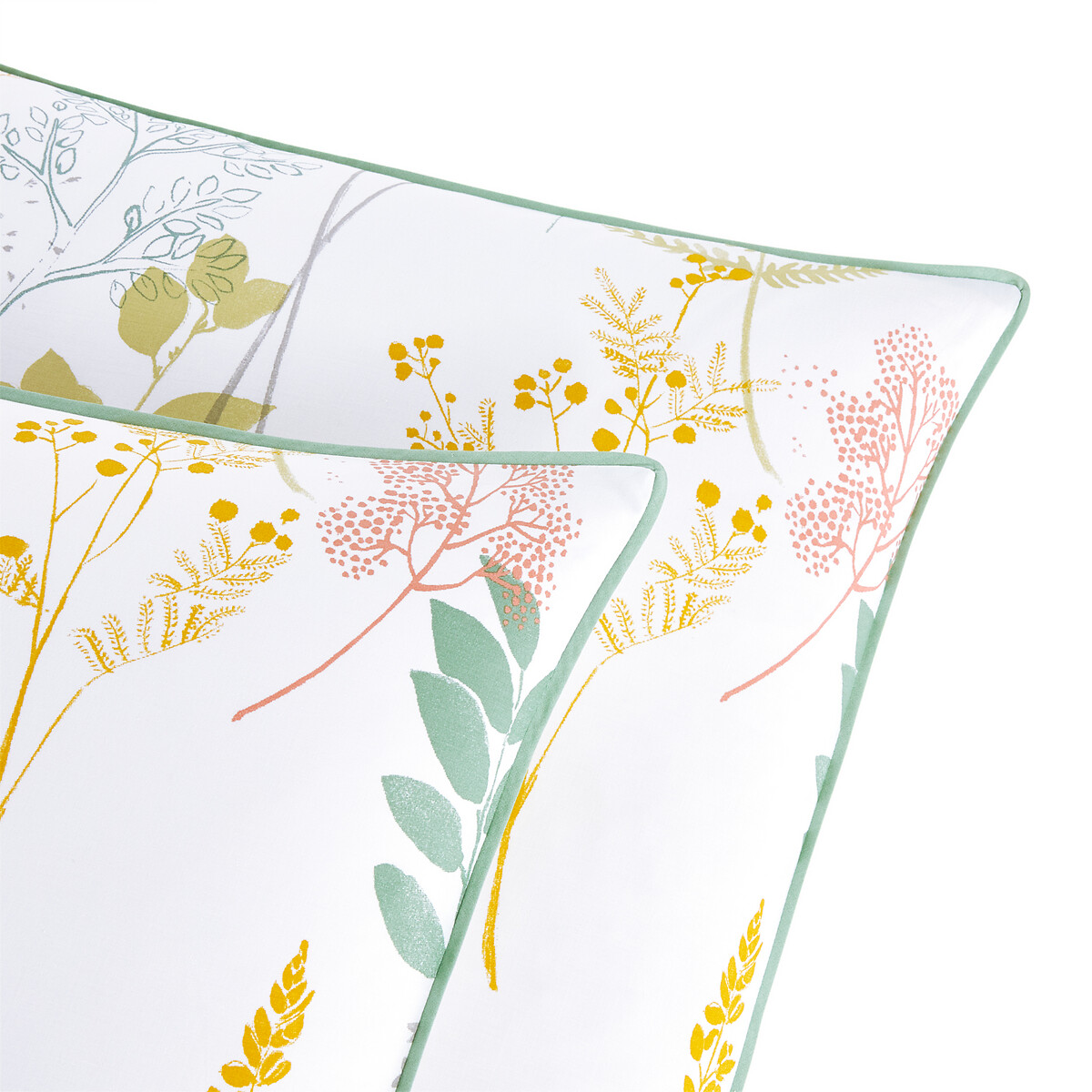 

Наволочка LaRedoute, Белый, Наволочка из хлопковой перкали Herbarium 63 x 63 см белый