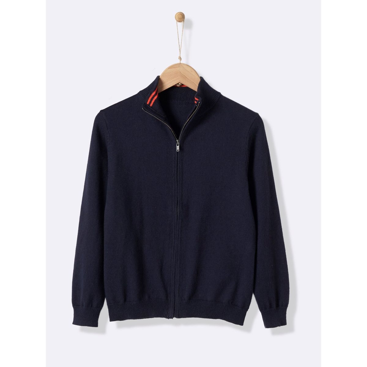 Cardigan col montant garçon