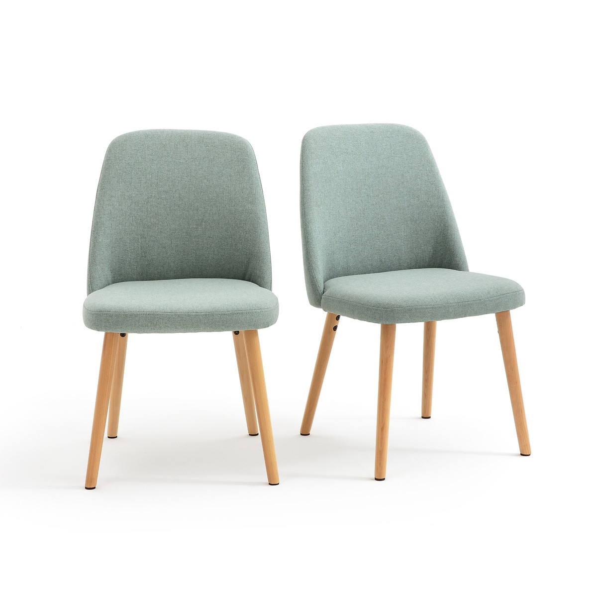 Комплект из 2 стульев, Jimi La Redoute единый размер зеленый комплект из 2 велюровых набивных стульев topim единый размер зеленый