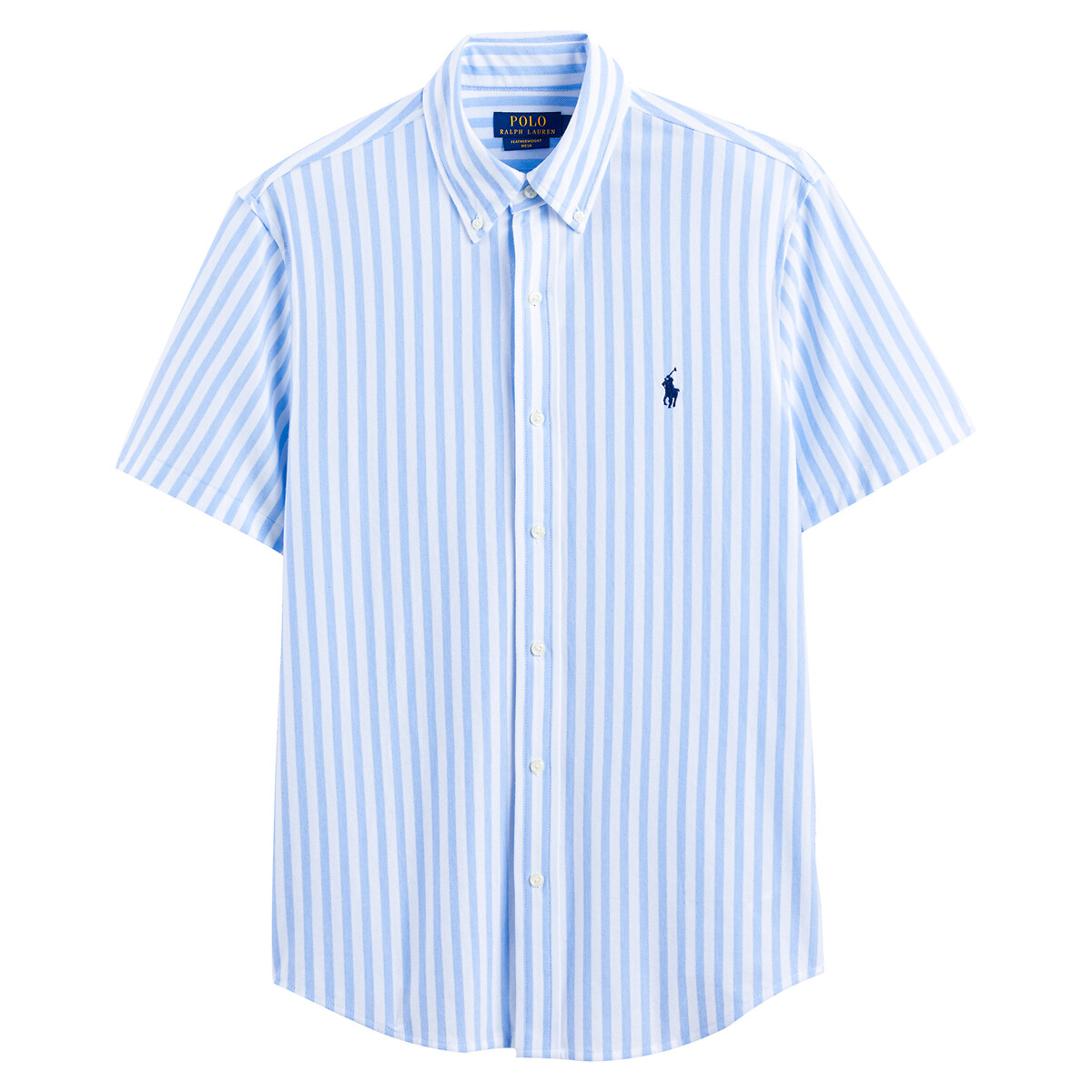 Рубашка Оксфорд из сетчатой ткани с вышитым логотипом XS синий