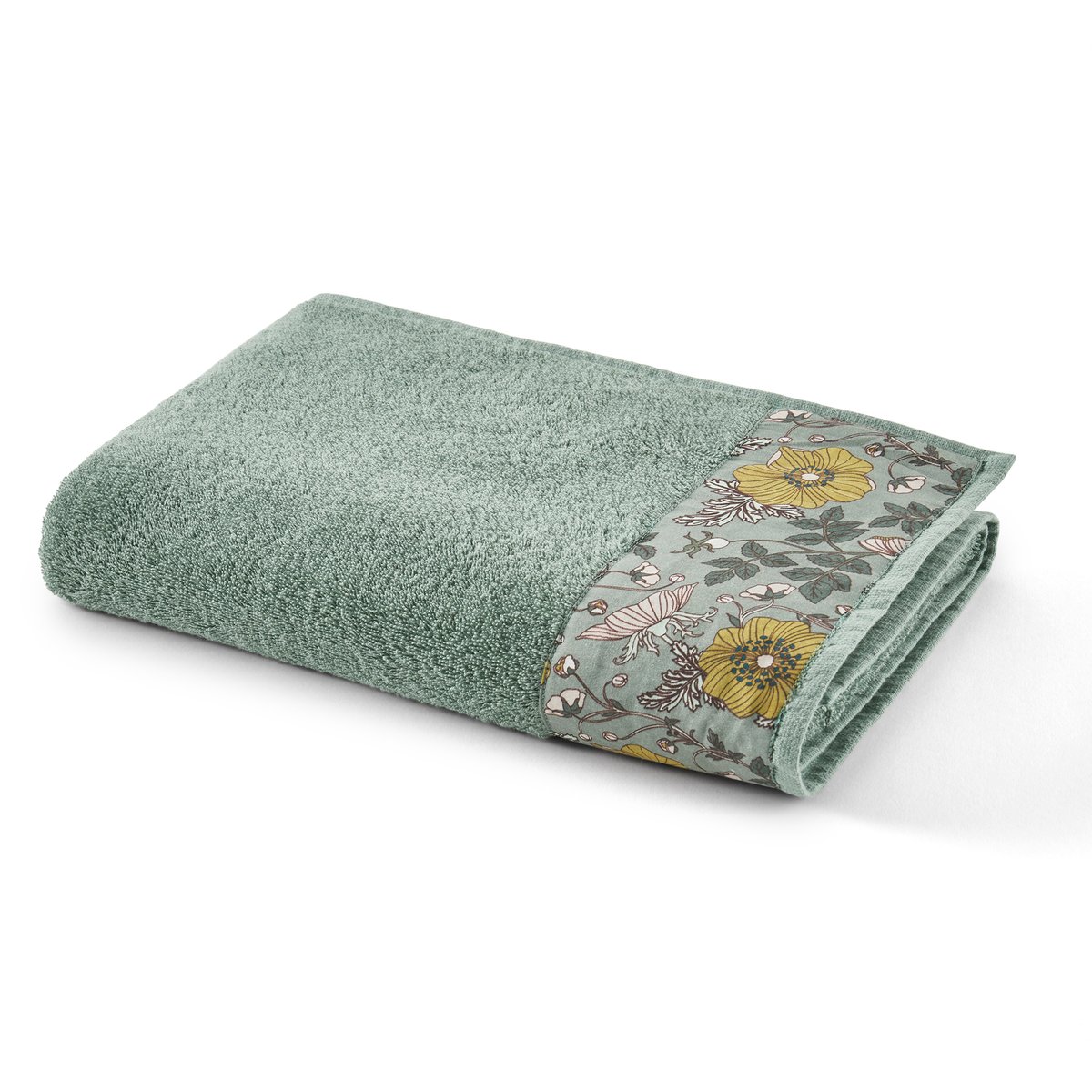 

Полотенце LaRedoute, Зеленый, Банное с оригинальным кантом Marthe 70 x 140 см зеленый
