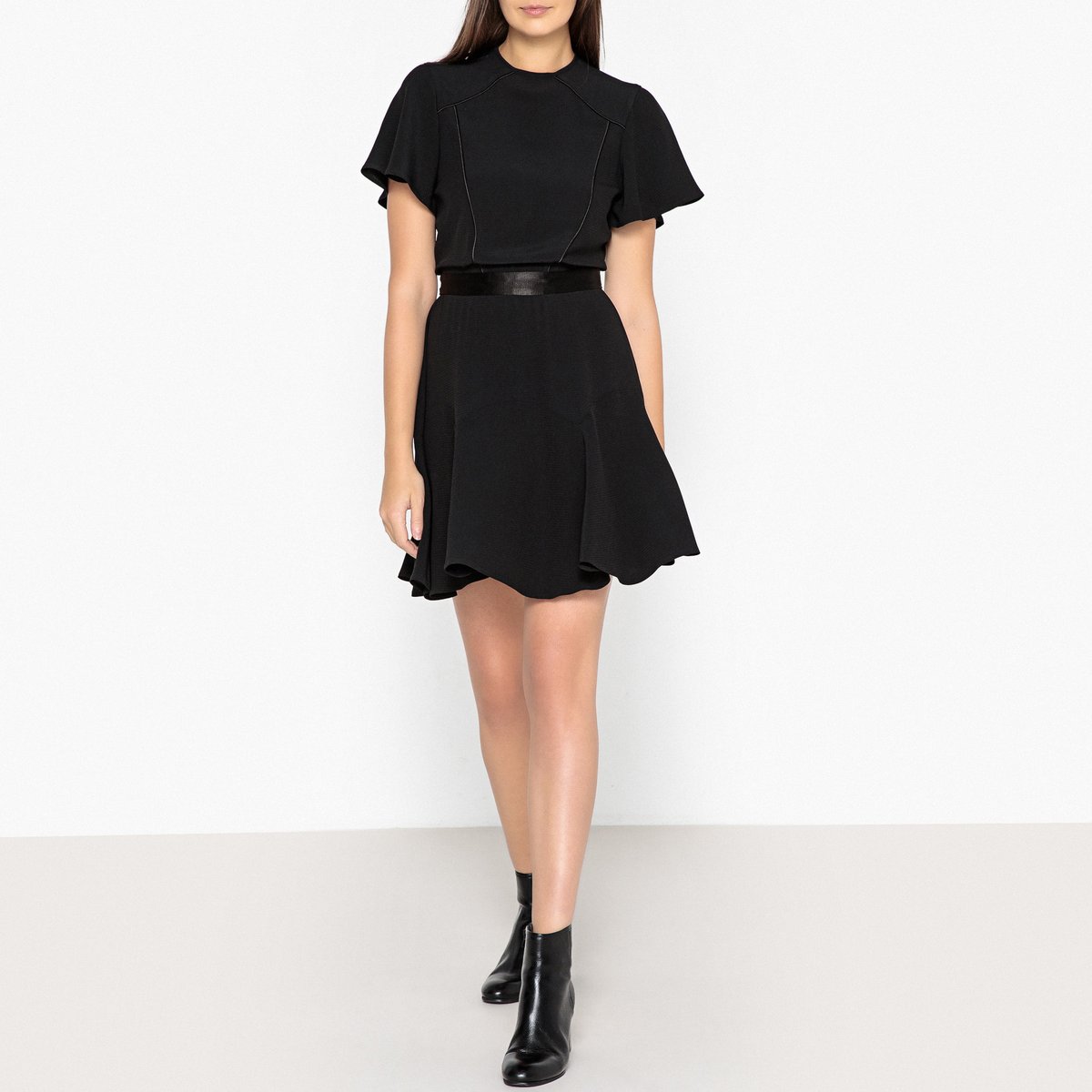 Платье La Redoute Расклешенное Эксклюзив от Brand Boutique L черный, размер L - фото 2