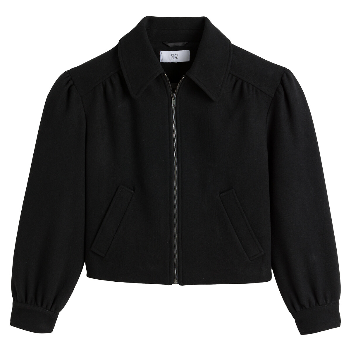 Куртка LaRedoute С напускными рукавами 34 (FR) - 40 (RUS) черный, размер 34 (FR) - 40 (RUS) С напускными рукавами 34 (FR) - 40 (RUS) черный - фото 5