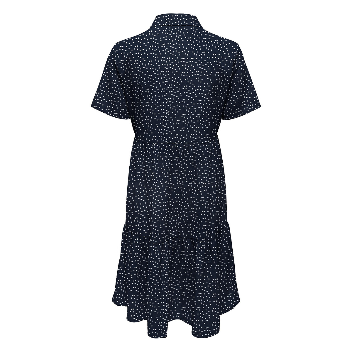 Платье-рубашка С короткими рукавами принт в горошек 48 синий LaRedoute, размер 48 - фото 2
