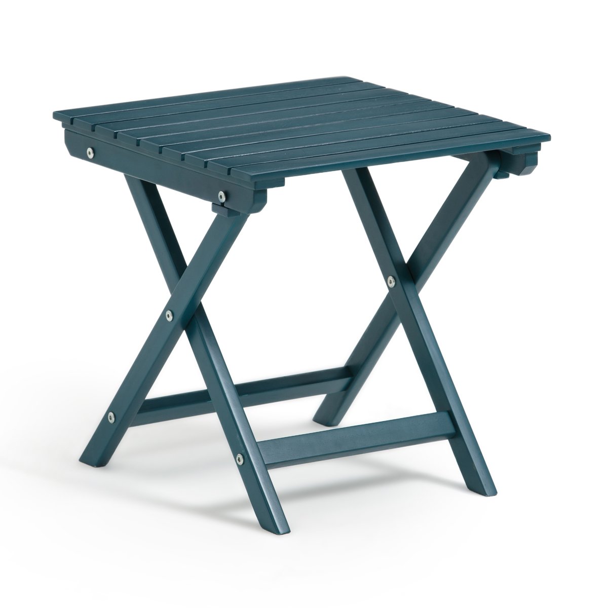 Столик низкий складной Zeda из акации единый размер синий столик alban единый размер синий