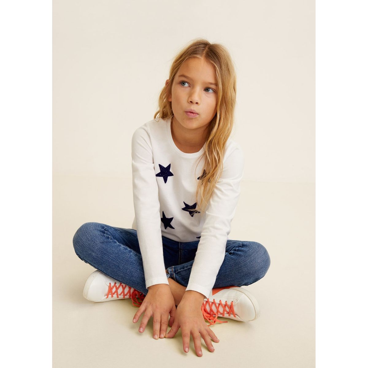 T-shirt étoiles velours