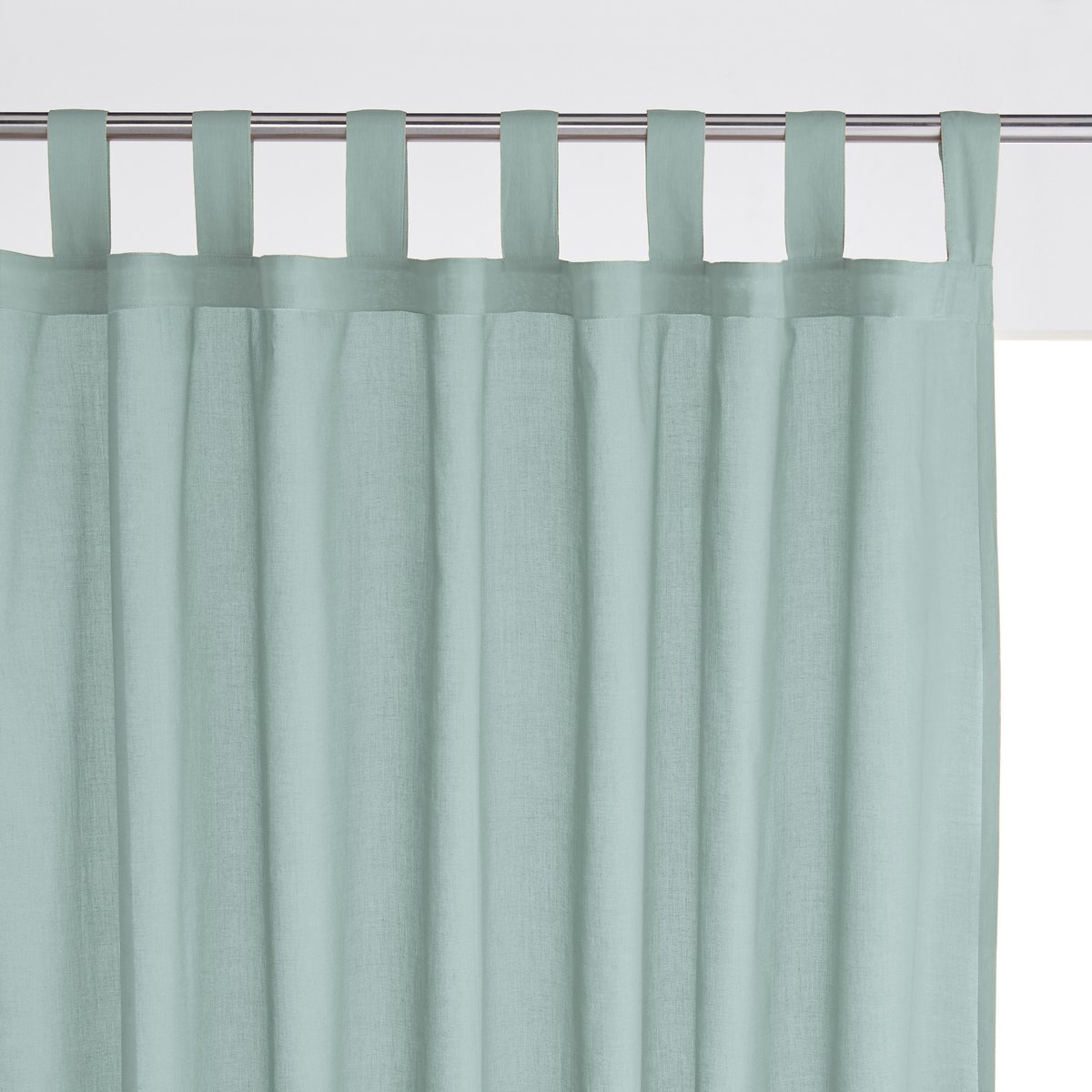 Image of Single Cotton Voile Panel with Tab Top