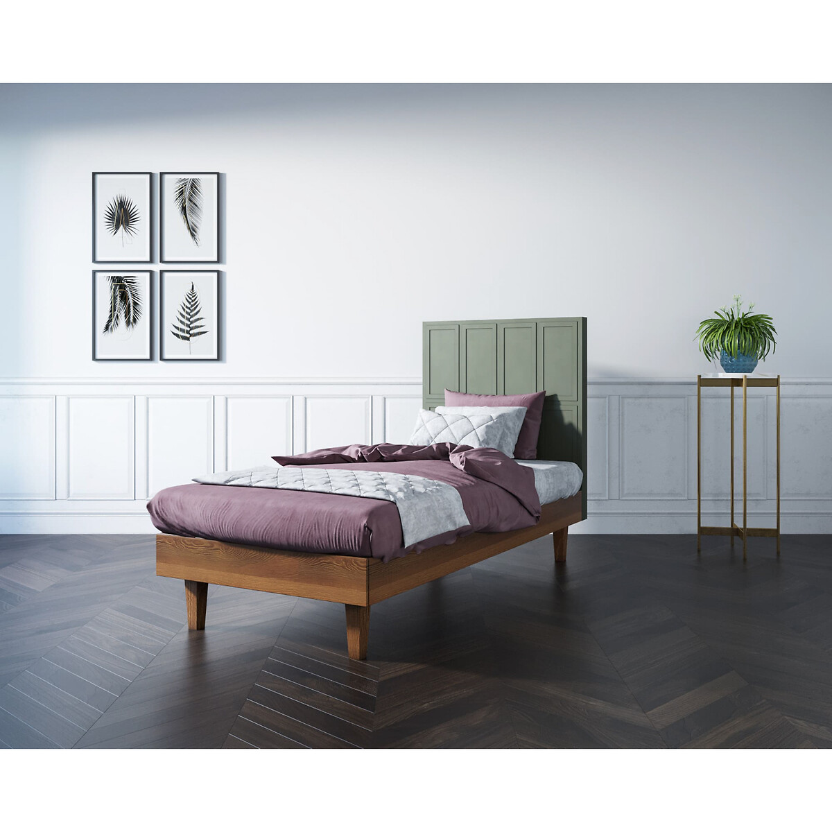 Кровать Andersen 120 на 190  120 x 190 см каштановый LaRedoute, размер 120 x 190 см - фото 2
