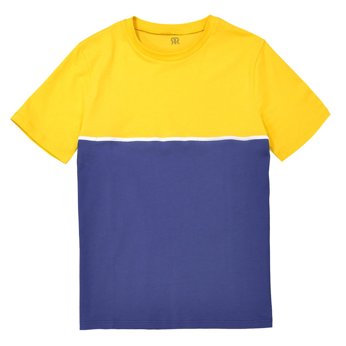 

Футболка с круглым вырезом color block