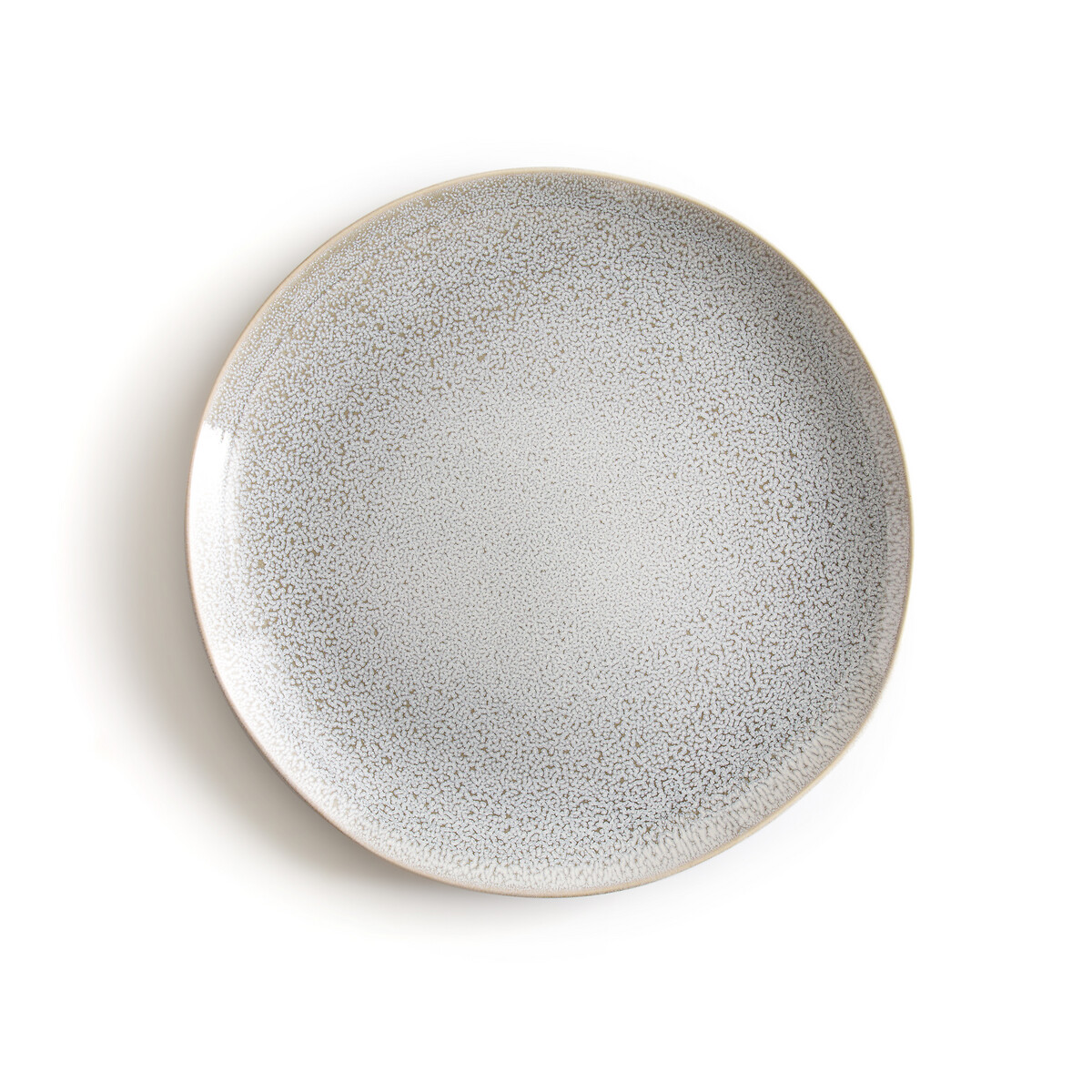 Комплект из 4 тарелок плоских Из керамики Soul единый размер серый