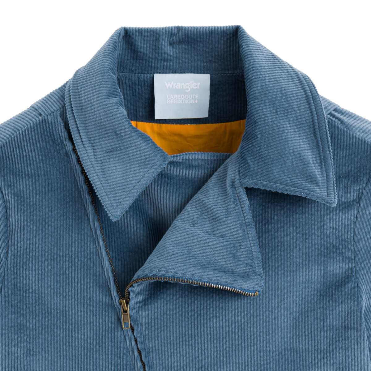 Куртка WRANGLER x LA REDOUTE На молнии из вельвета 44 (FR) - 50 (RUS) синий, размер 44 (FR) - 50 (RUS) На молнии из вельвета 44 (FR) - 50 (RUS) синий - фото 2