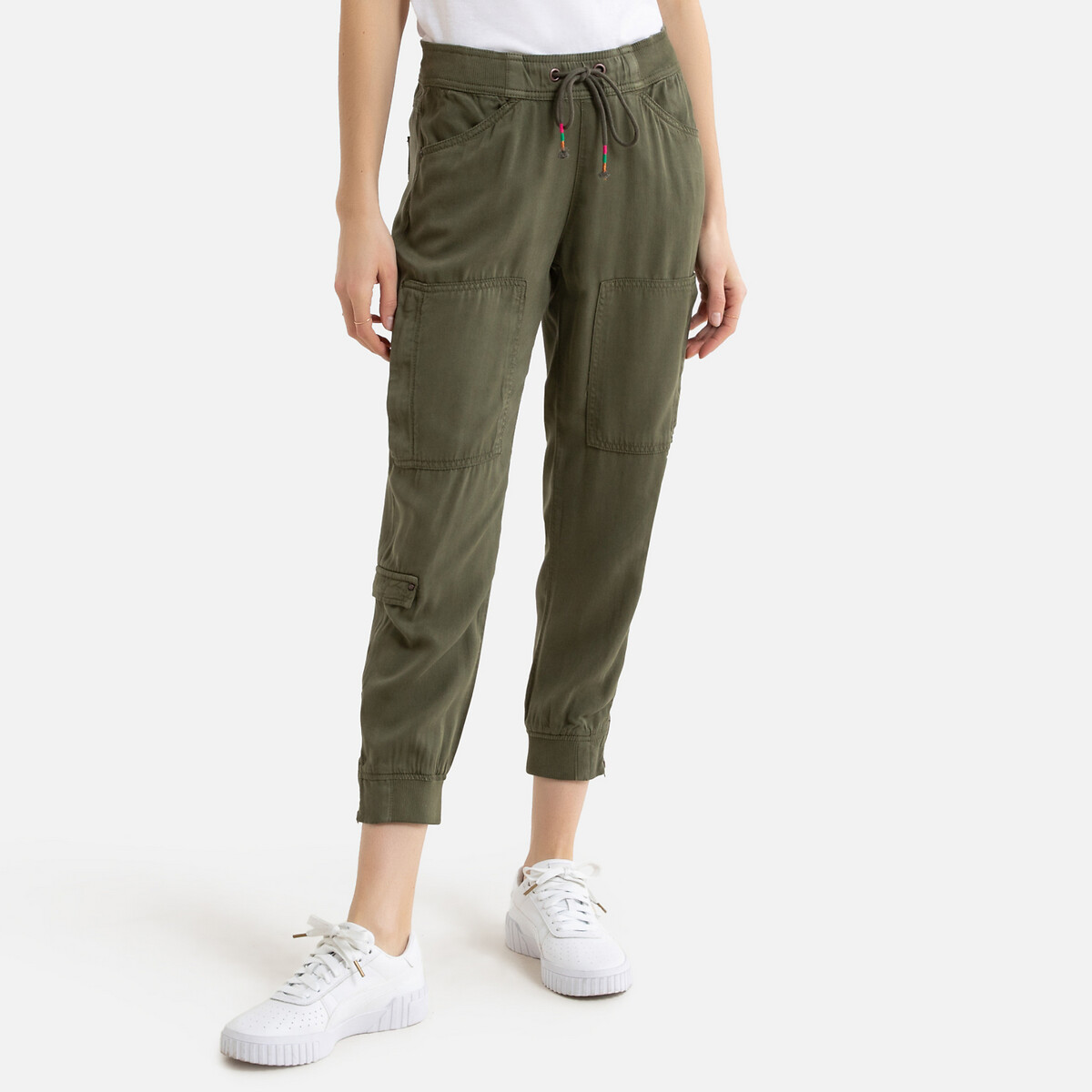 

Брюки LaRedoute, Зеленый, Карго 25 (US) - 40/42 (RUS) зеленый