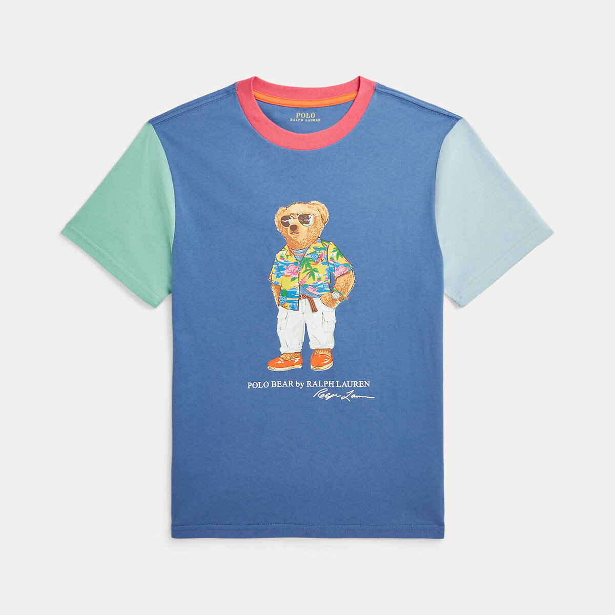 

Футболка LaRedoute, Разноцветный, Футболка колорблок детская Polo Bear L разноцветный