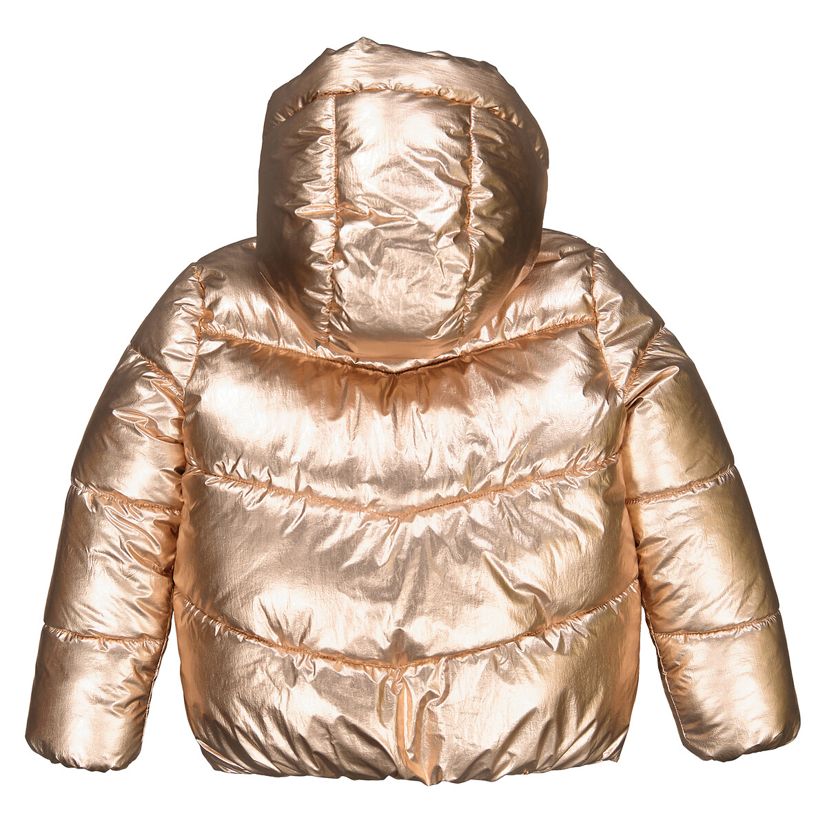 Куртка Стеганая утепленная с капюшоном 14 лет - 156 см золотистый LaRedoute, размер 14 лет - 156 см - фото 4