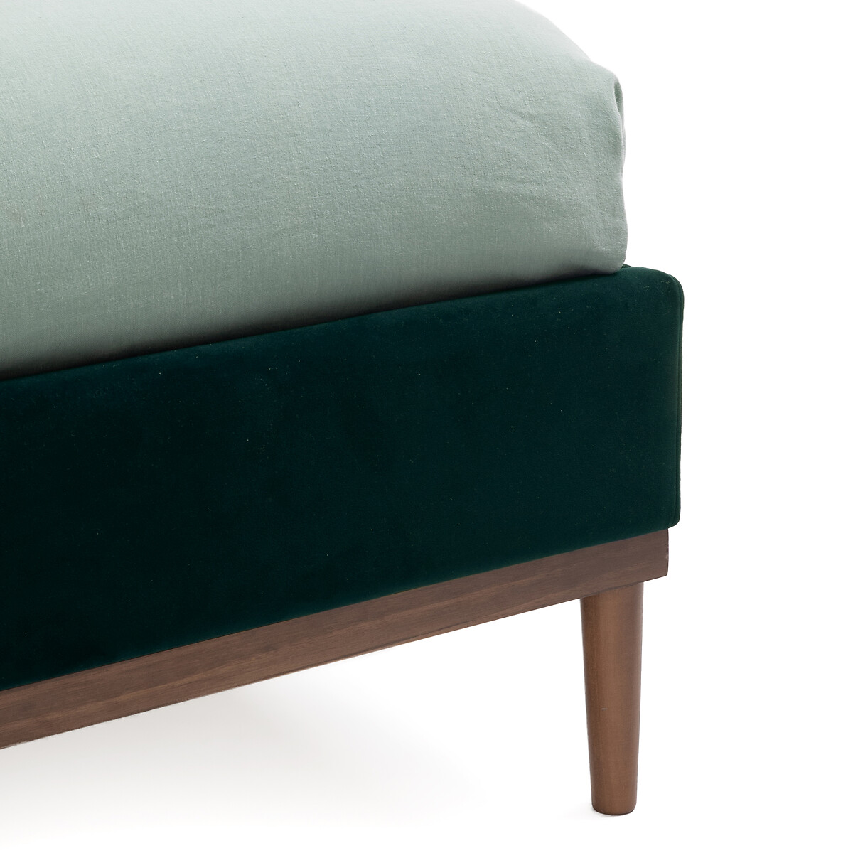 Кровать LaRedoute Мягкая с кроватным основанием Cooly 140 x 190 см зеленый, размер 140 x 190 см - фото 5