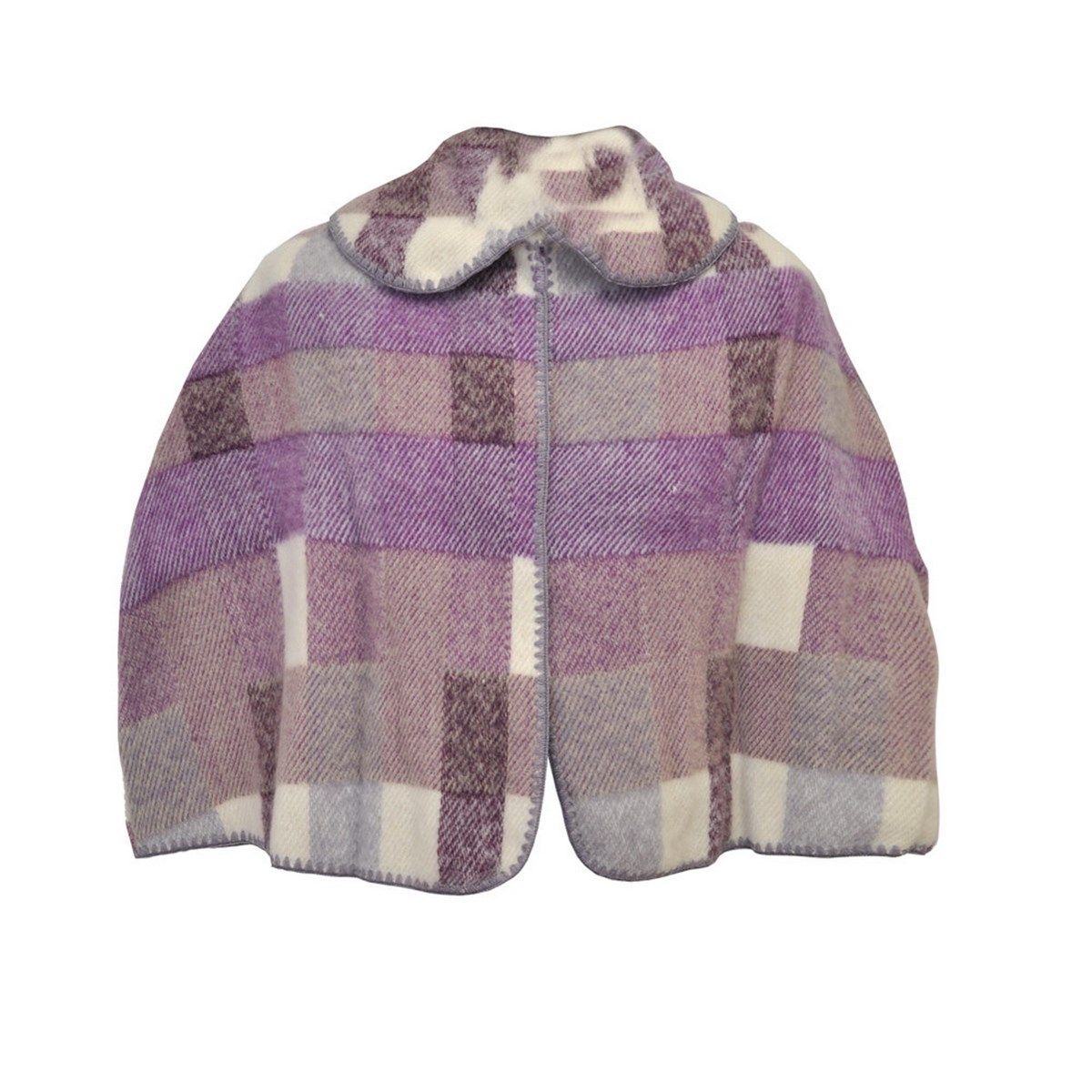 Cape Courte Femme - Motifs Carreaux