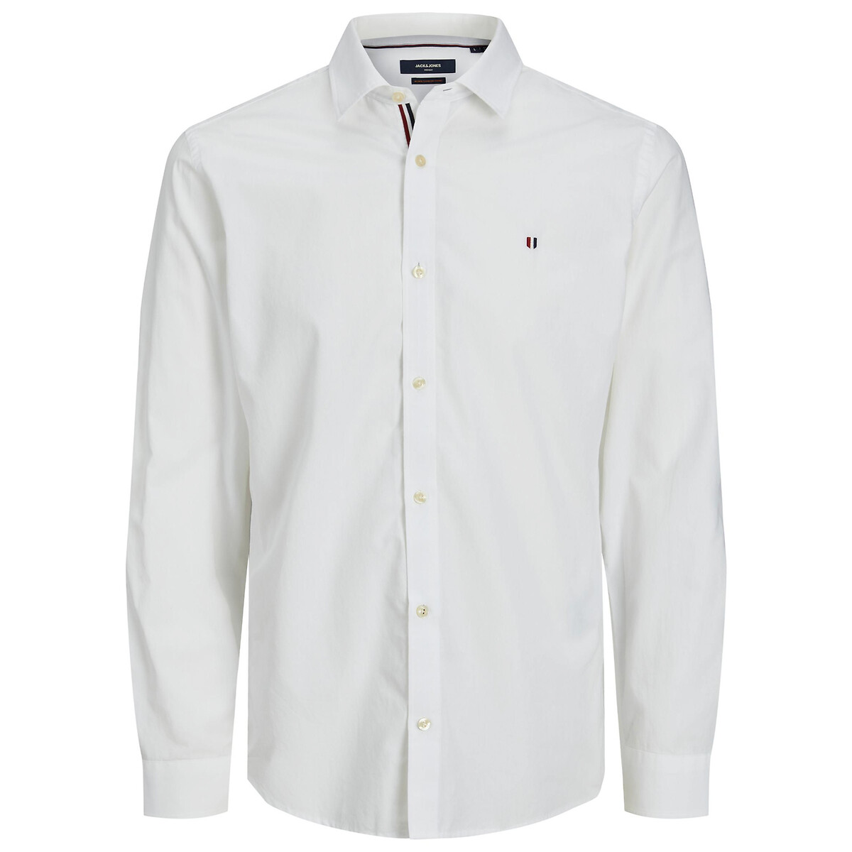 Рубашка Однотонная M белый LaRedoute, размер M - фото 1
