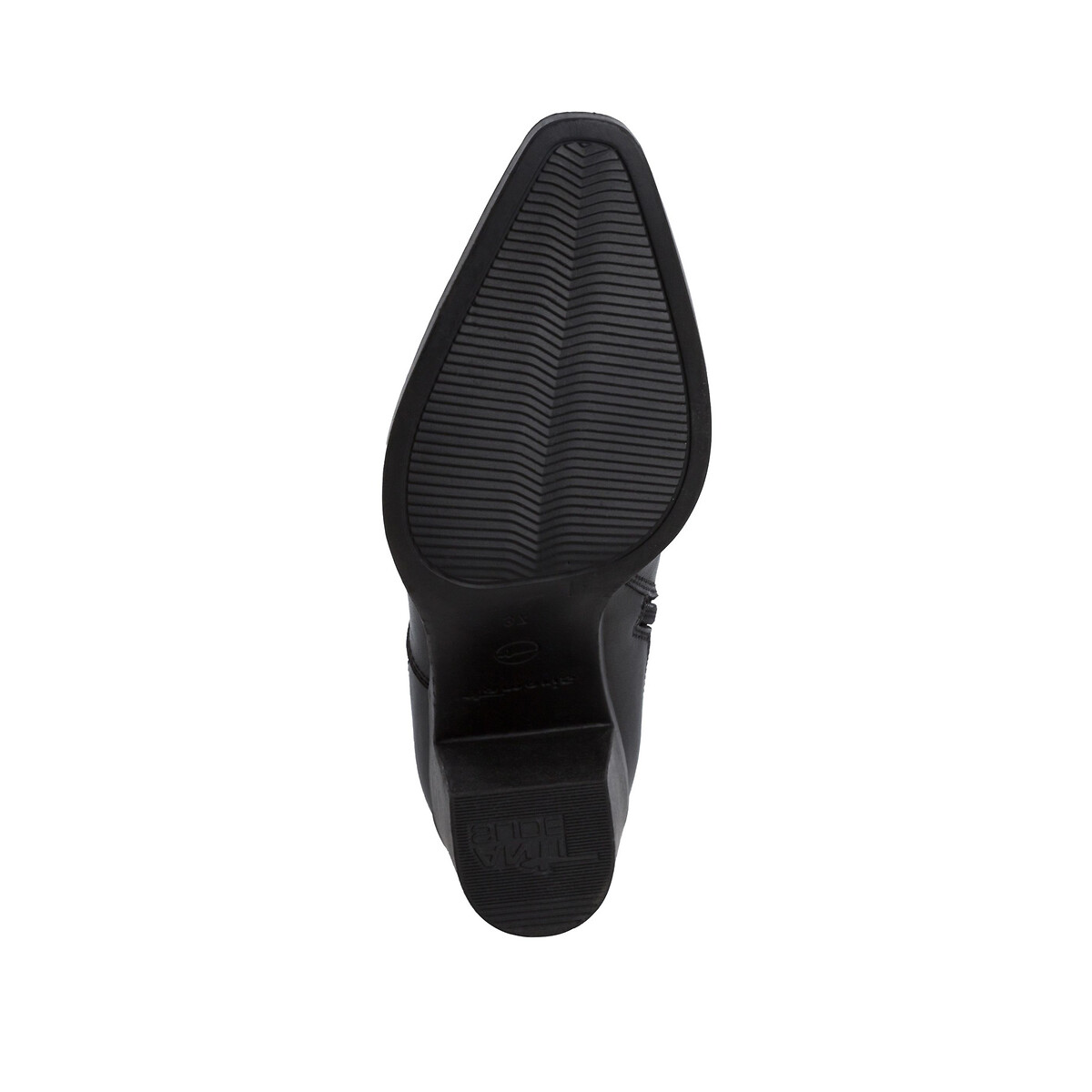 Ботинки LaRedoute С острым носком и скошенным каблуком 36 черный, размер 36 - фото 5