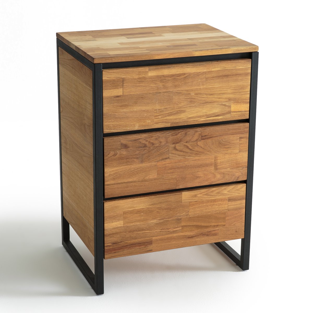 Image of HIBA Wood & Metal Chest of Drawers