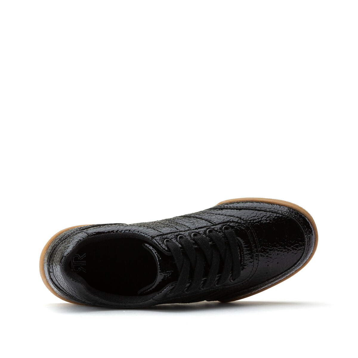 Кеды La Redoute Лакированные для широкой стопы - 40 черный, размер 40 - фото 4