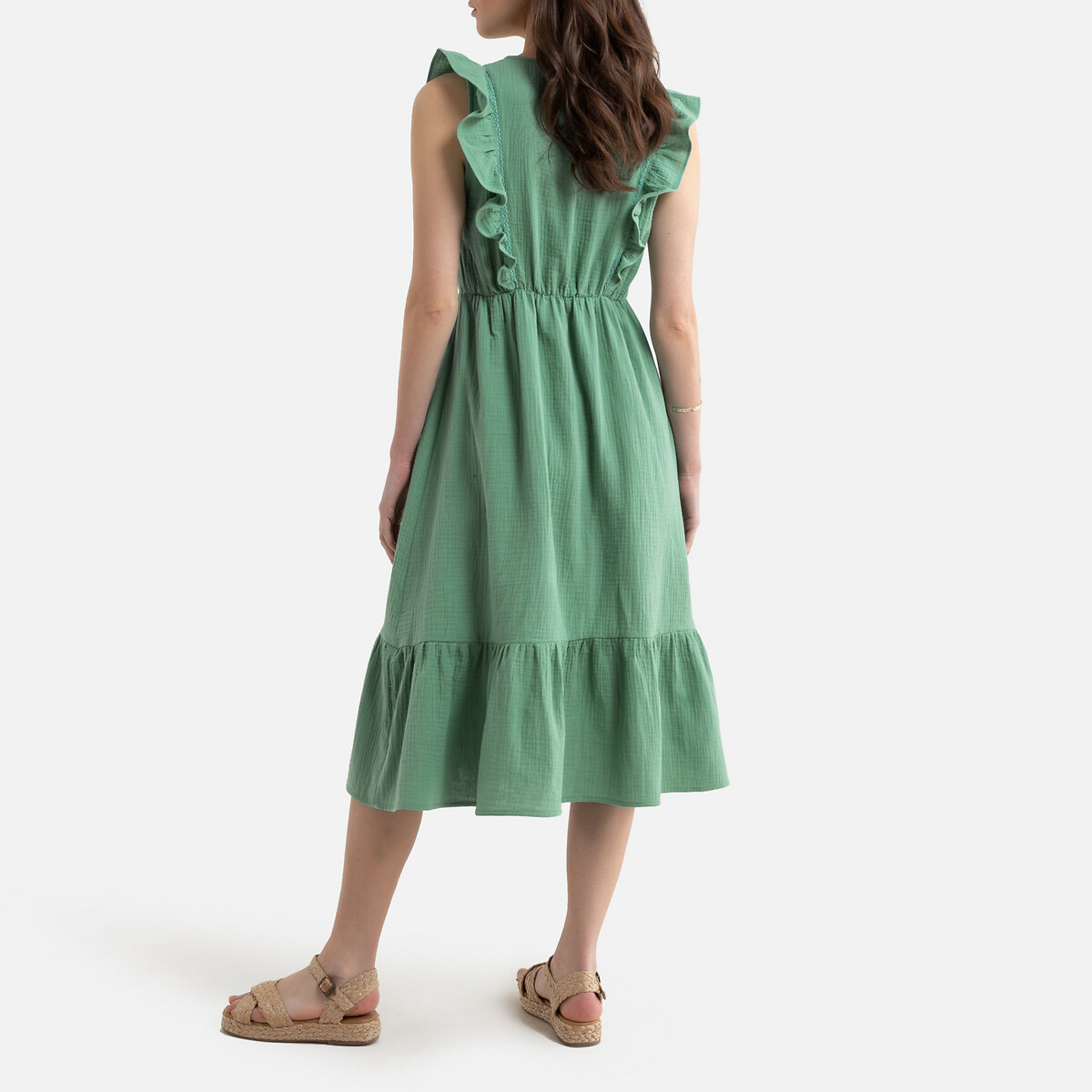 Платье LaRedoute Без рукавов GALANT M зеленый, размер M - фото 4