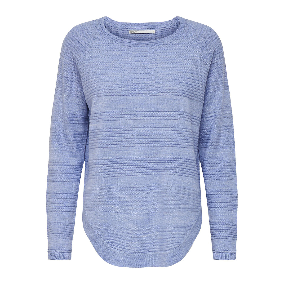 Пуловер ONLY С круглым вырезом S синий, размер S - фото 3