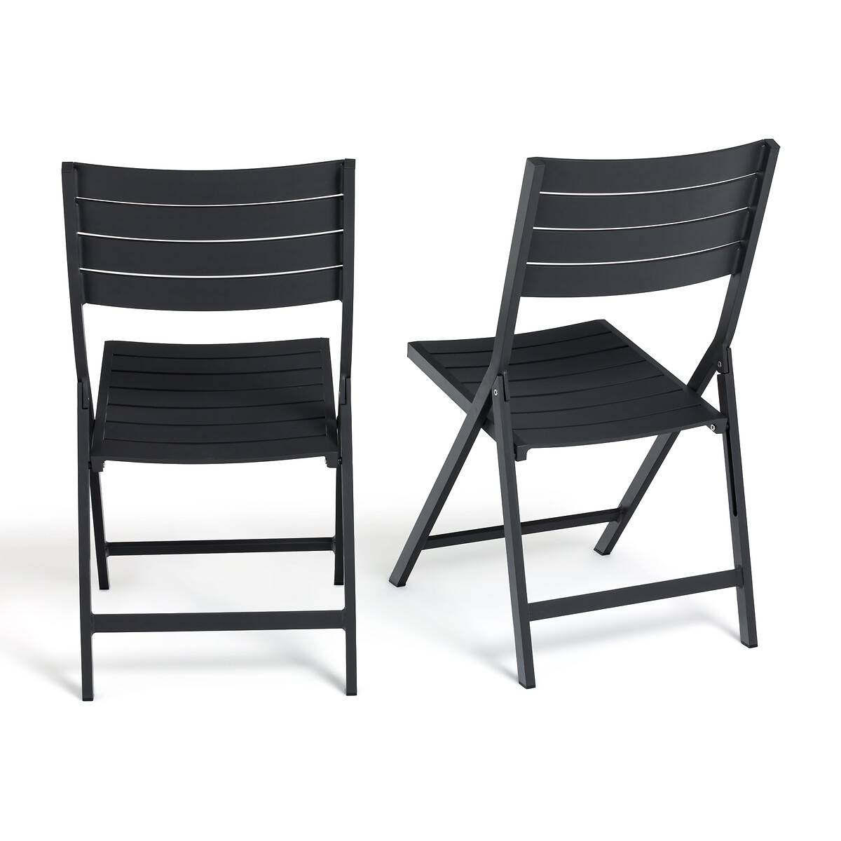 Комплект из 2 стульев из Алюминия Zapy единый размер серый LaRedoute - фото 2