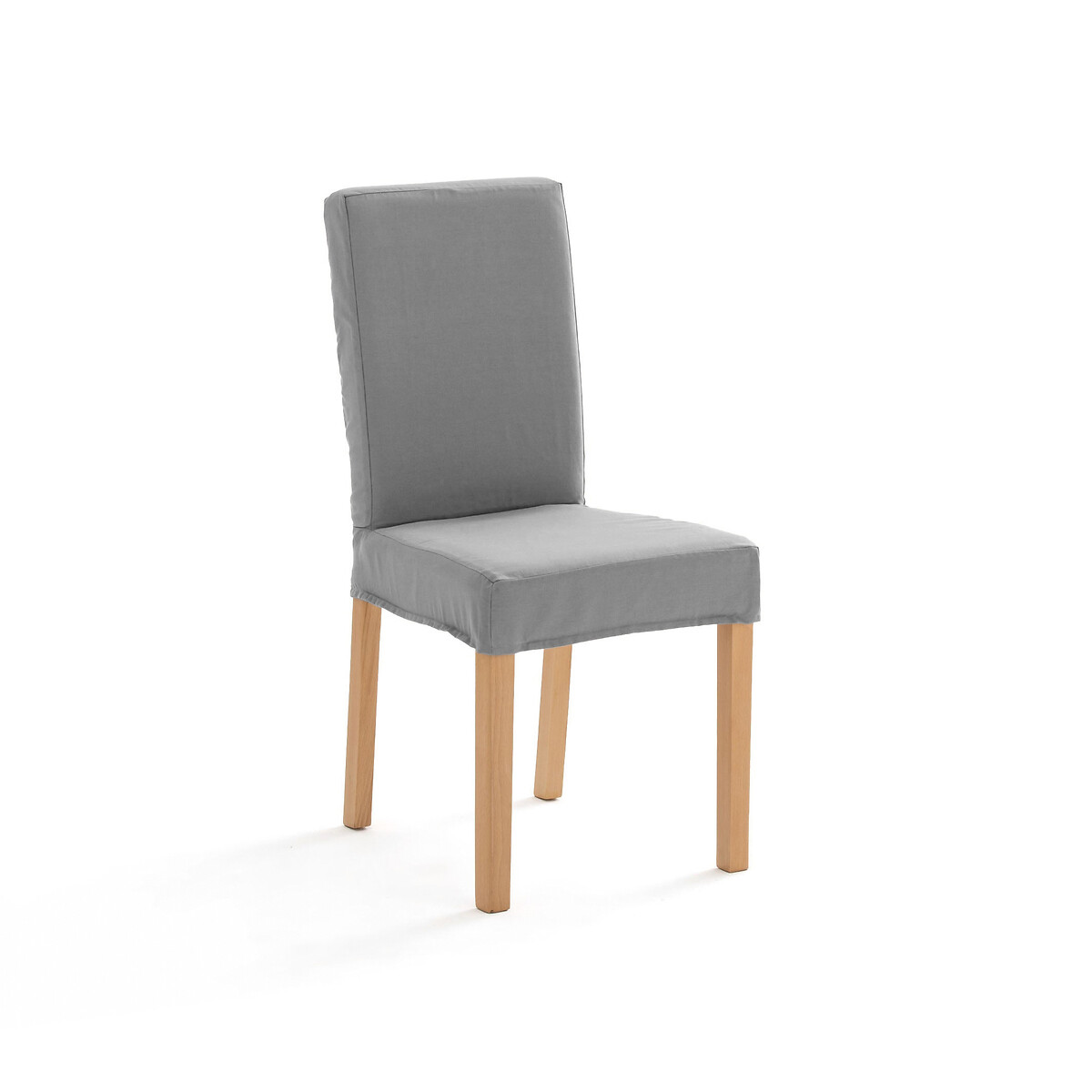 Чехол На стул из хлопка DOMME единый размер серый