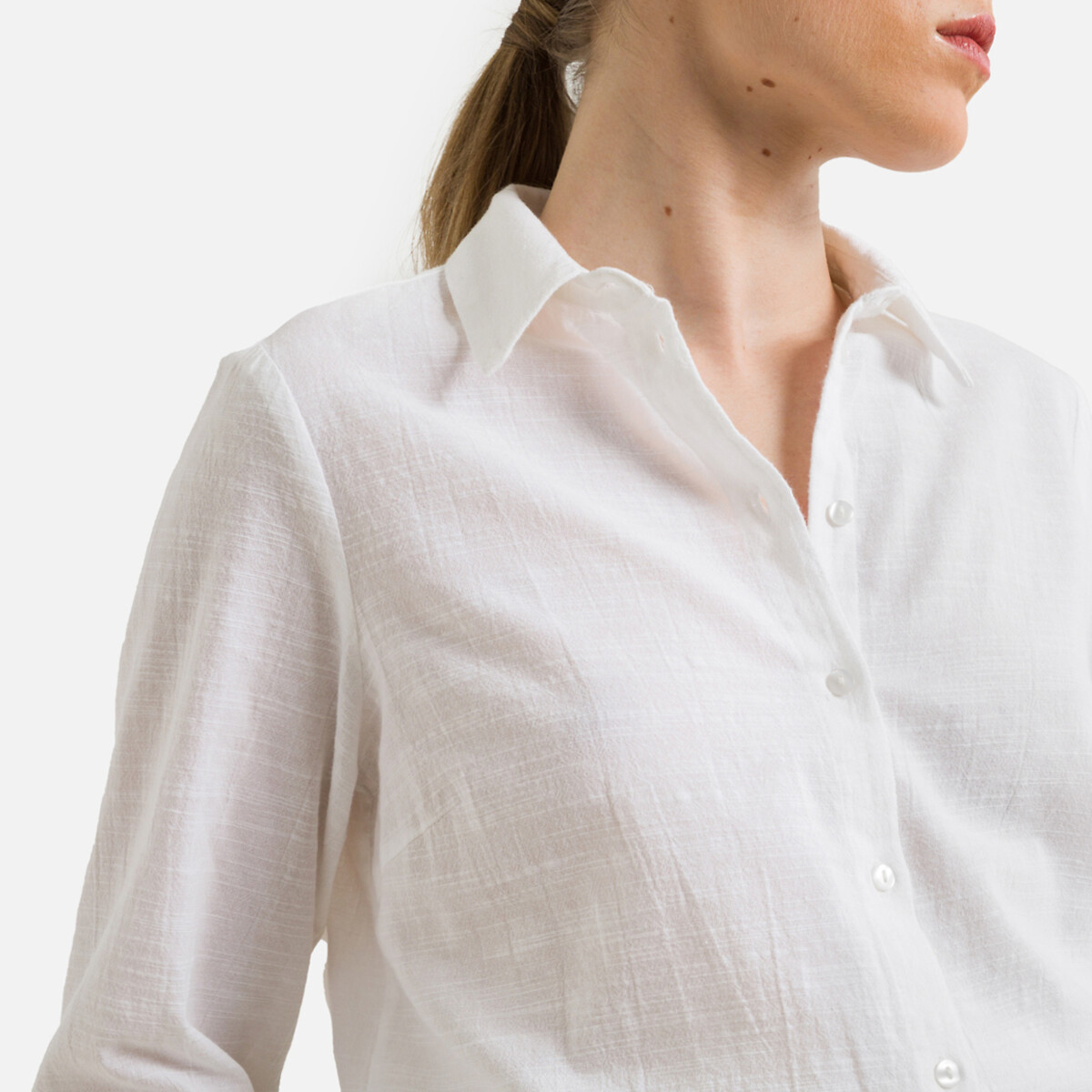Блузка Из хлопка XL белый LaRedoute, размер XL - фото 3