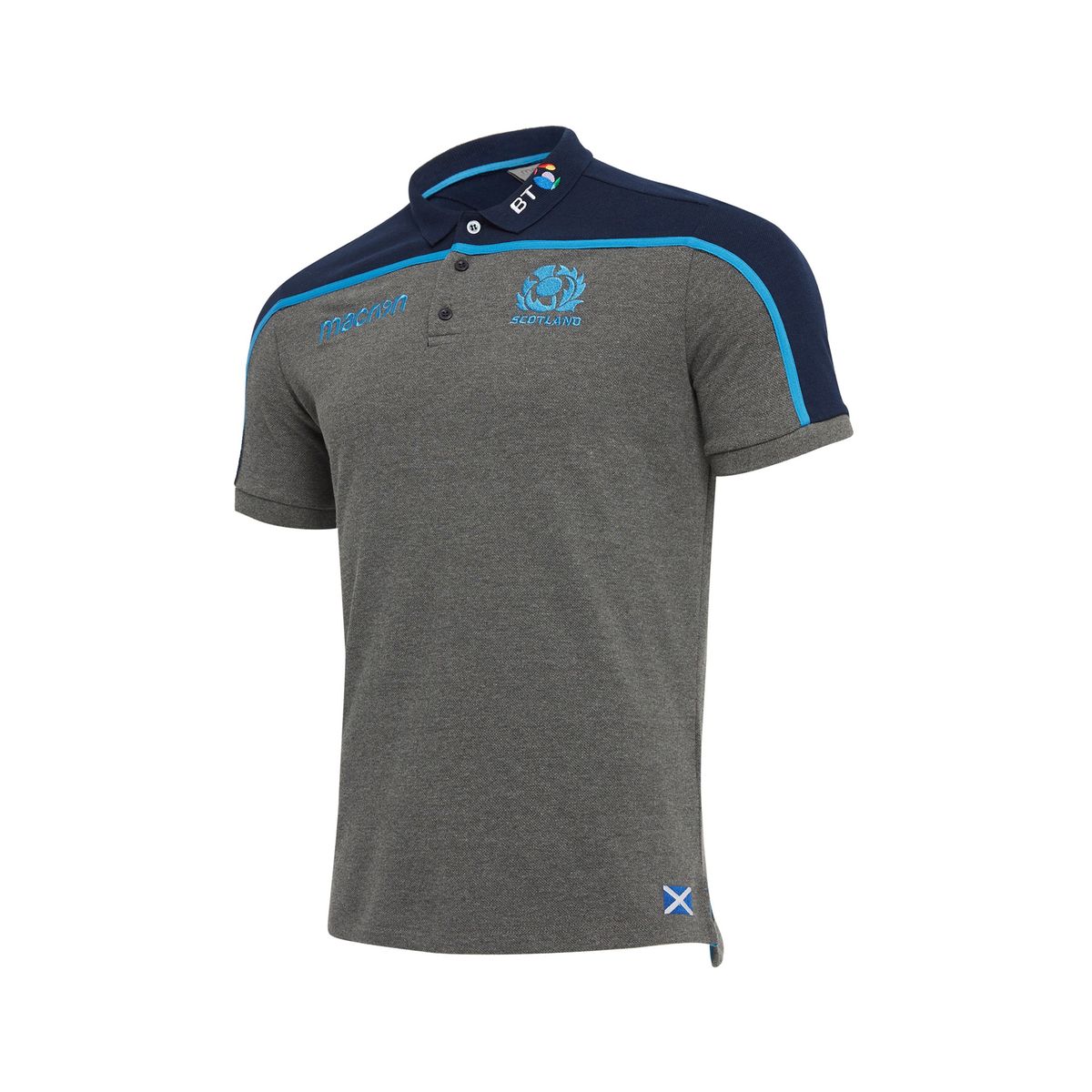 Polo Ecosse Gris/Bleu