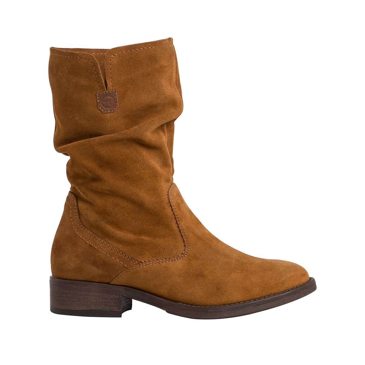 

Сапоги LaRedoute, Каштановый, Из кожи Abi 36 каштановый