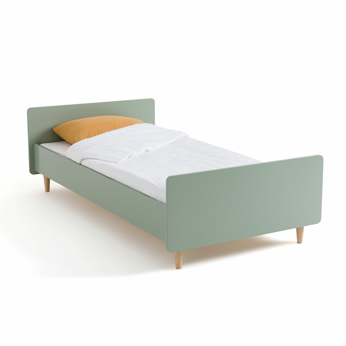 Кровать Детская с кроватным основанием Zag 90 x 190 см зеленый