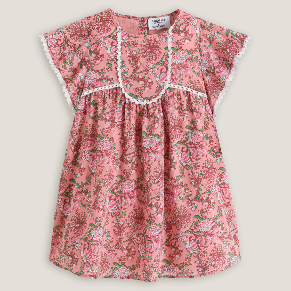 Платье LOUISE MISHA X LA REDOUTE COLLECTIONS С короткими рукавами и принтом 314 лет 12 лет -150 см розовый, размер 12 лет -150 см - фото 1