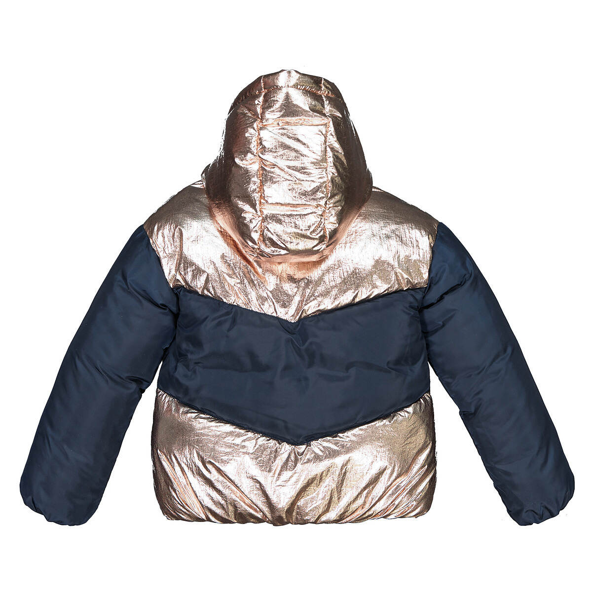 Куртка LA REDOUTE COLLECTIONS Куртка Утепленная короткая с капюшоном 3 года - 94 см синий, размер 3 года - 94 см - фото 4