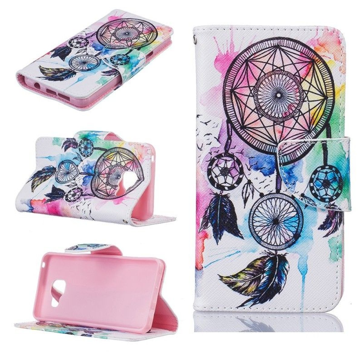 Etui Galaxy A3 (2016) Motif Attrape Rêves Colorés - Crazy Kase