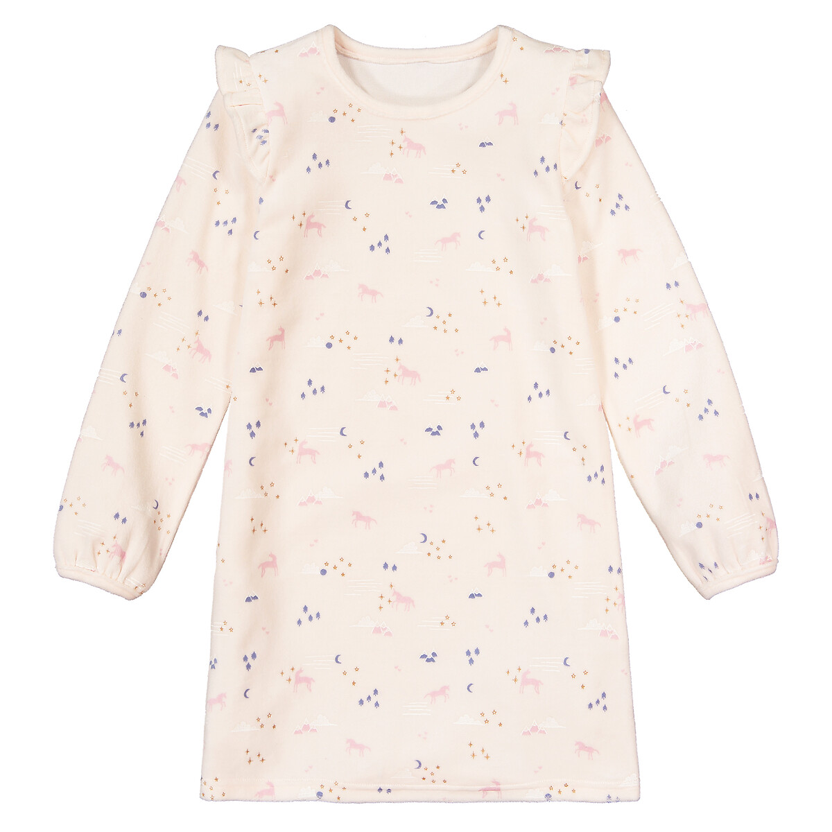 

Ночная LA REDOUTE COLLECTIONS, Розовый, Рубашка из велюра биохлопок 3-12 лет 10 лет - 138 см розовый