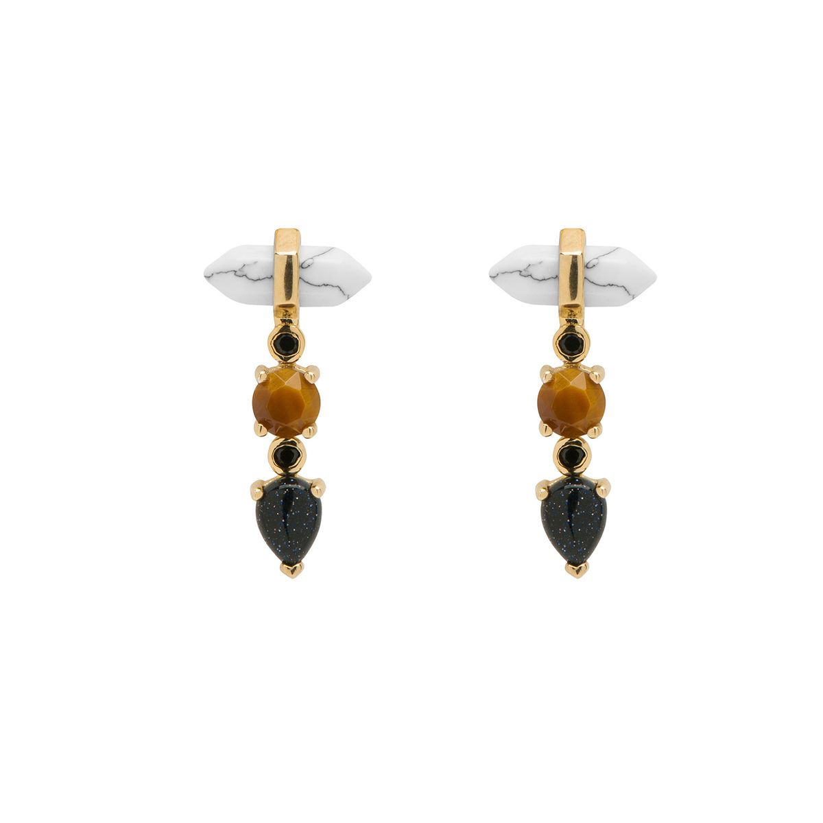 Boucles doreilles fantaisies Crystal