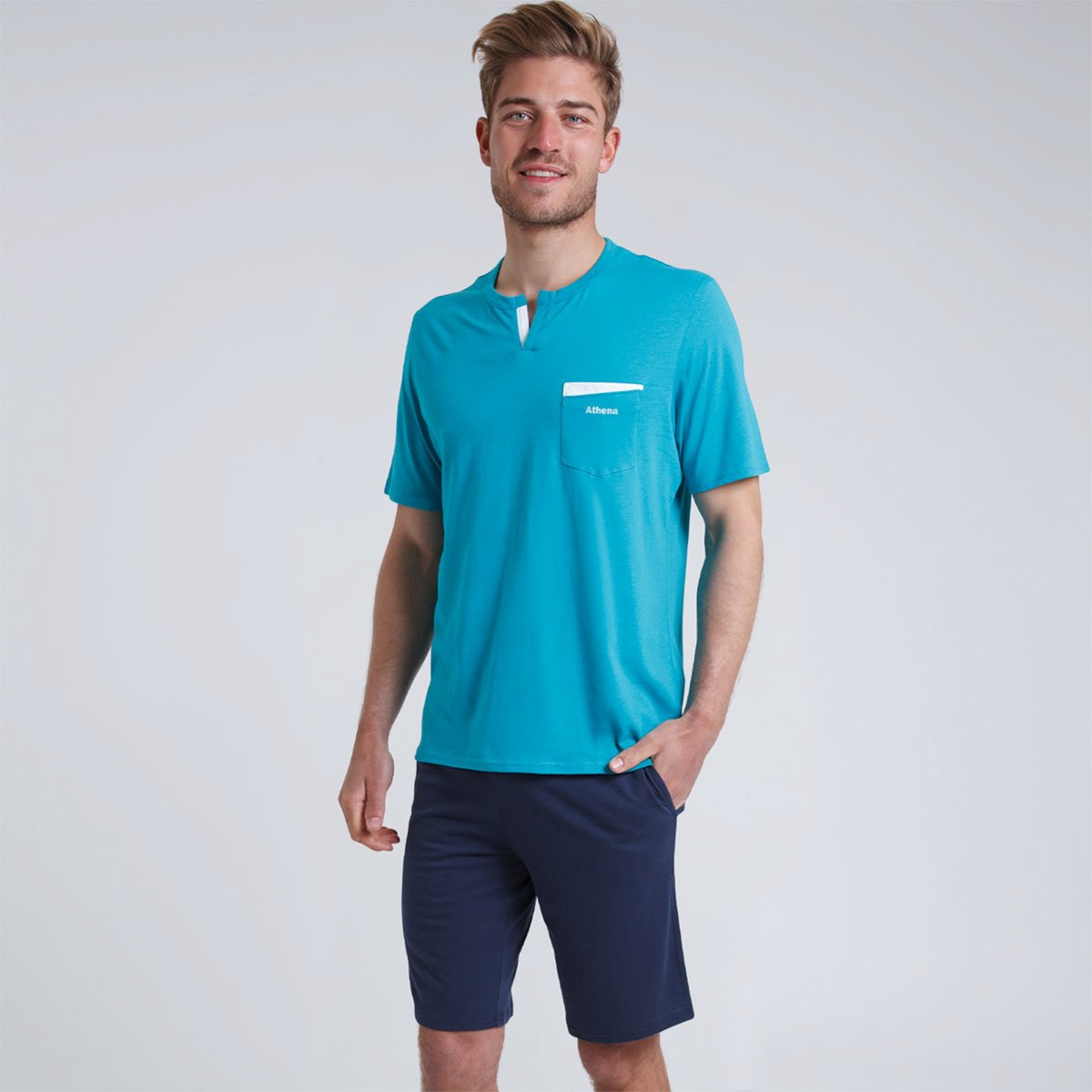 

Пижама La Redoute, Синий, С шортами Chic et Frais XXL синий