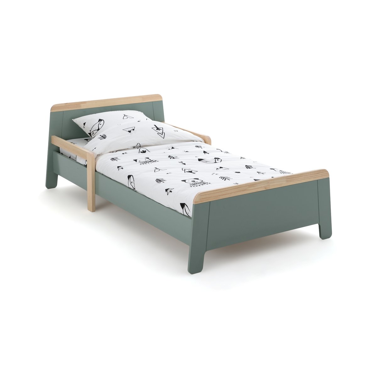 Кроватка LaRedoute Кроватка Детская раскладная Arturo 90 x 190 см зеленый