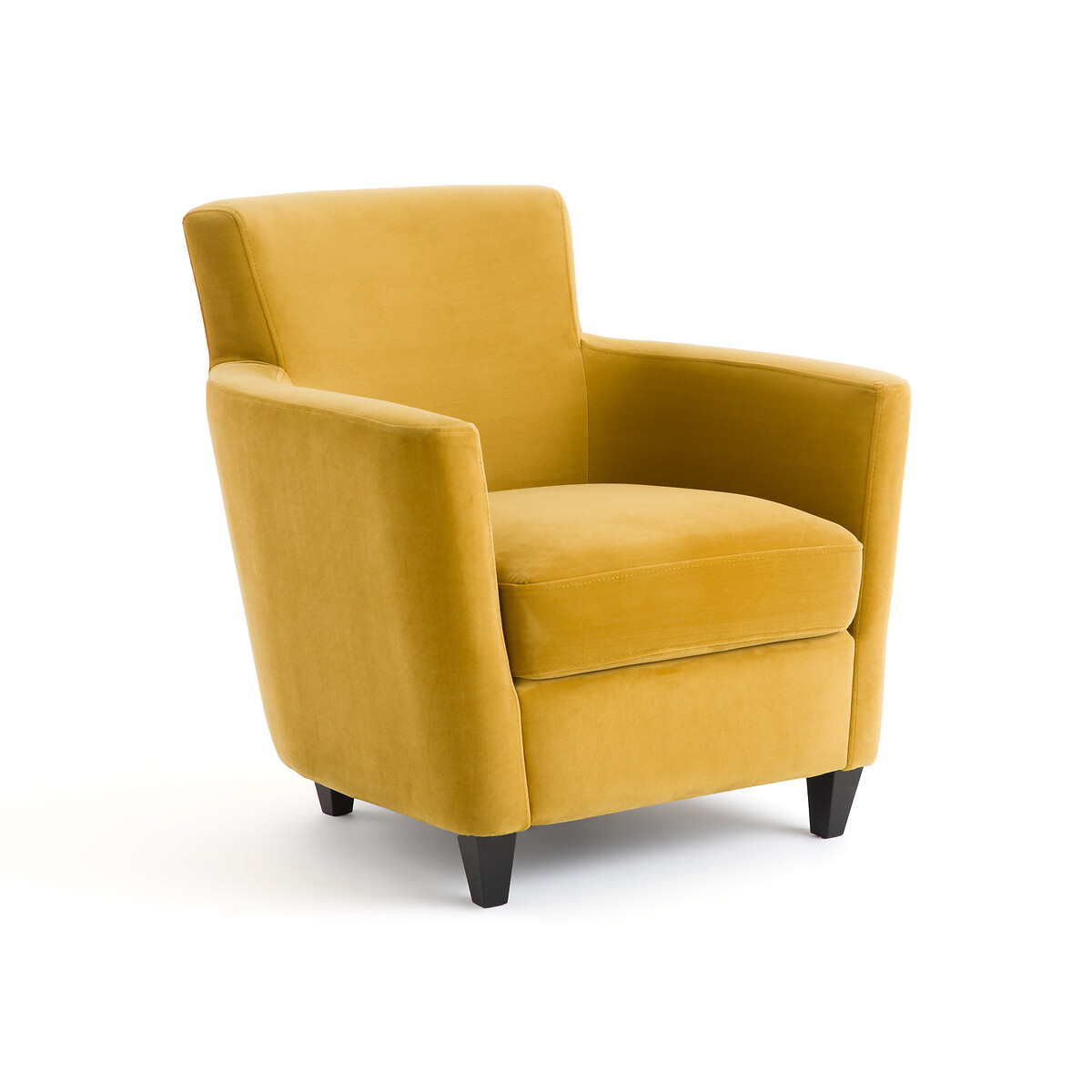 Кресло из велюра Mathesson единый размер желтый