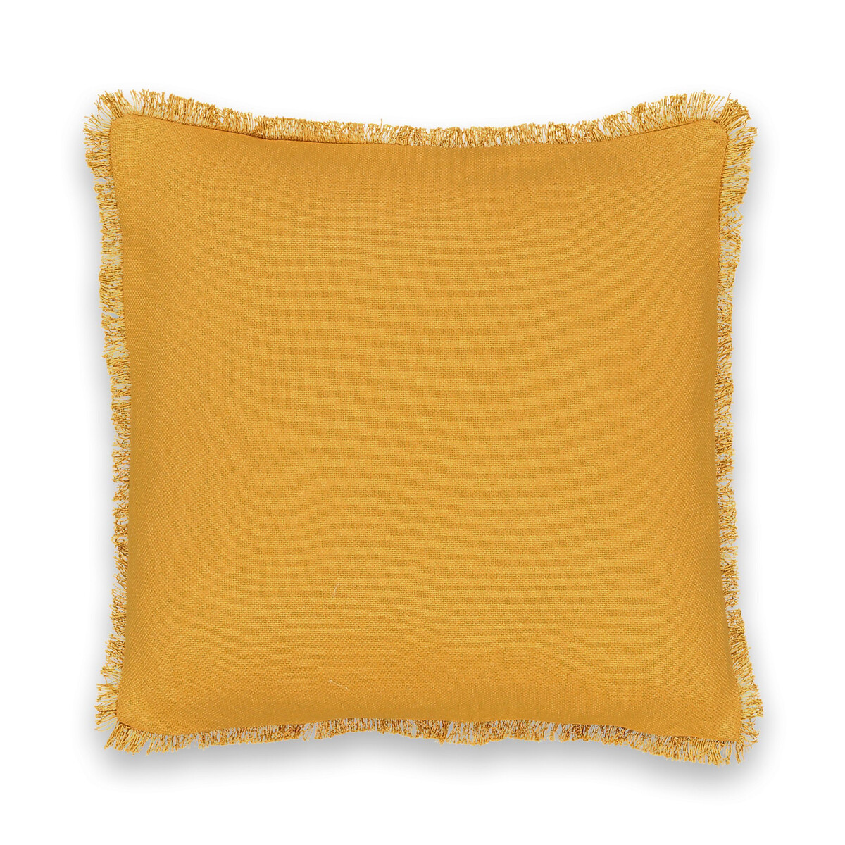 Чехол LaRedoute На подушку из плетеного хлопка Panama 40 x 40 см желтый, размер 40 x 40 см