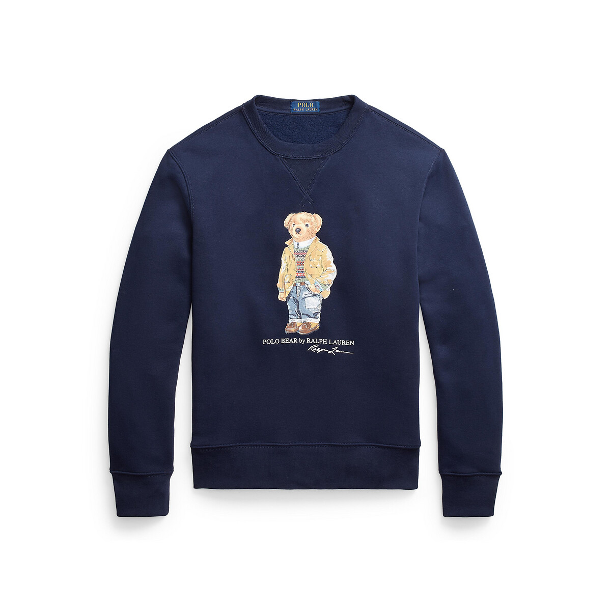 

Свитшот LaRedoute, Синий, С круглым вырезом и рисунком Bear L синий