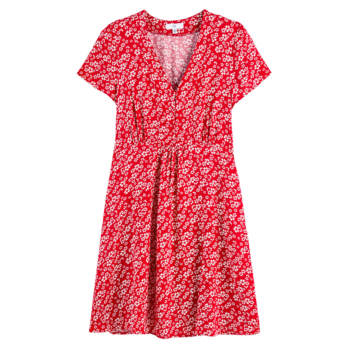 Платье LA REDOUTE COLLECTIONS Платье Расклешенное длина до колен 52 красный, размер 52 - фото 5