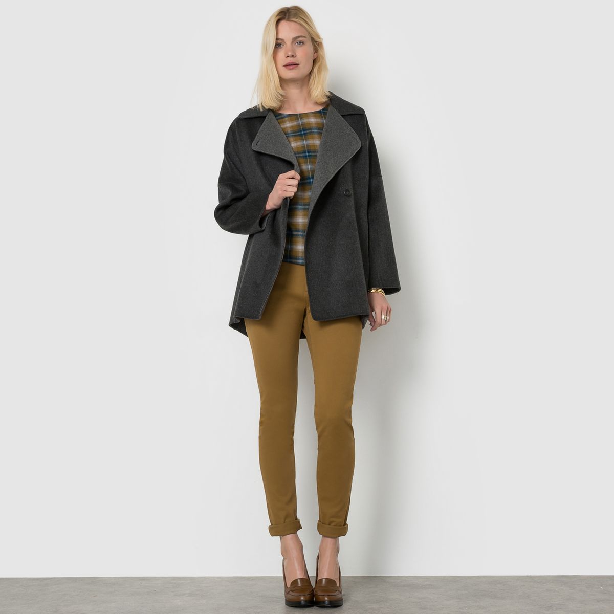 Manteau bicolore fait main