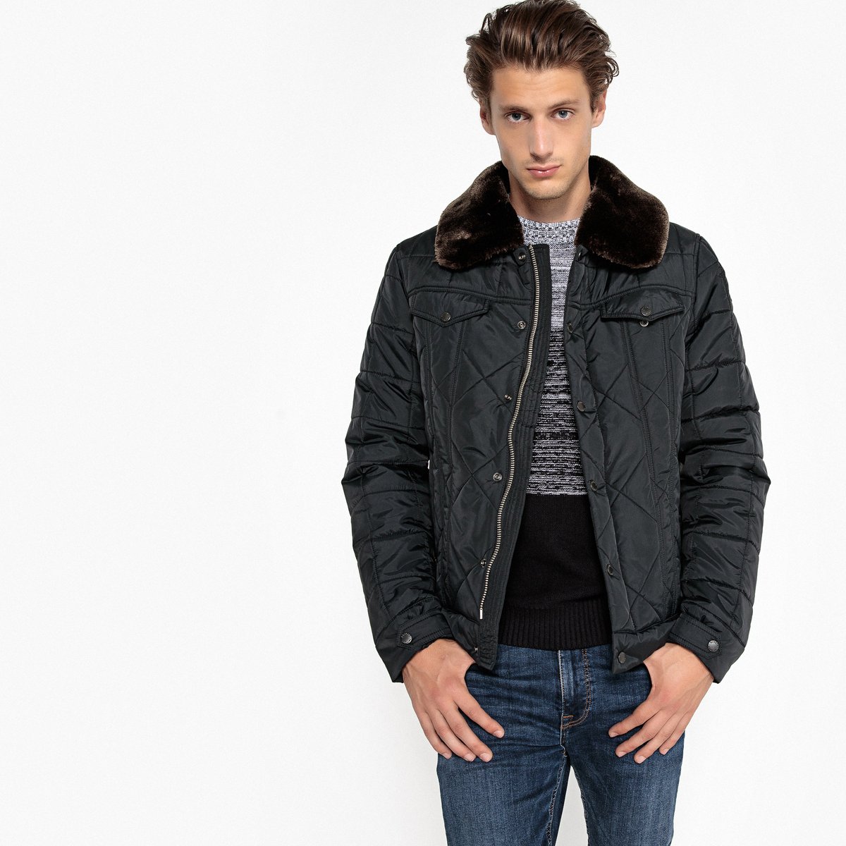 

Куртка La Redoute, Черный, Со съмным воротником ALAMO XL черный