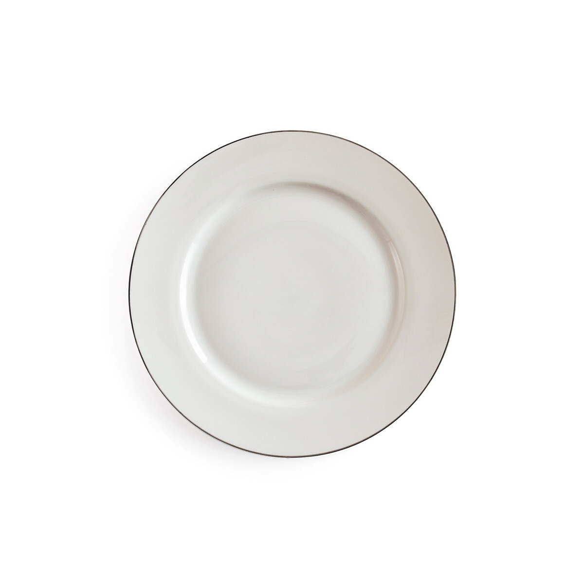 Комплект из 4 плоских тарелок Histoire Argent единый размер белый