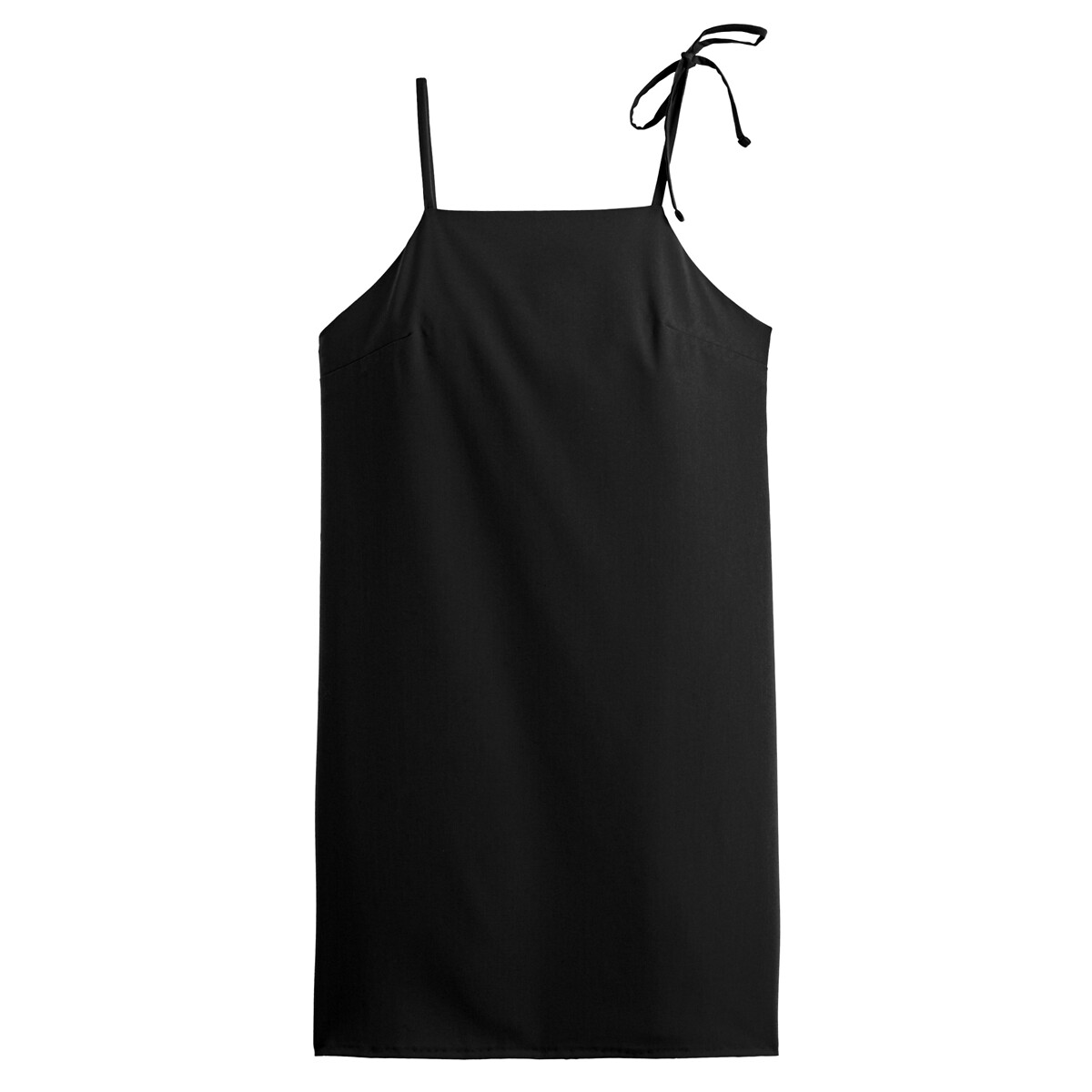 Платье LA REDOUTE COLLECTIONS Короткое на тонких бретелях 46 черный, размер 46 - фото 5