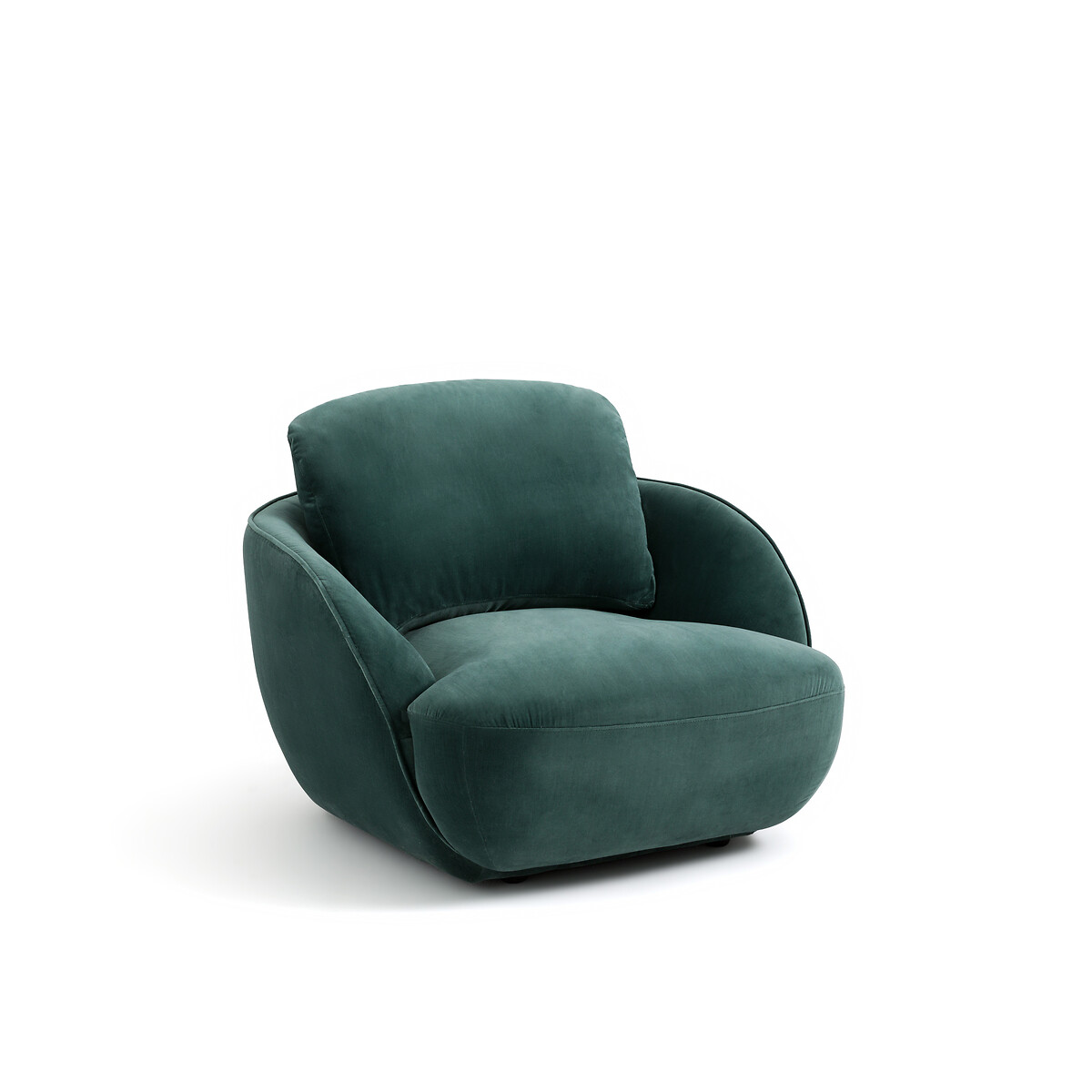 Кресло-шар XL из велюра Alpine единый размер зеленый
