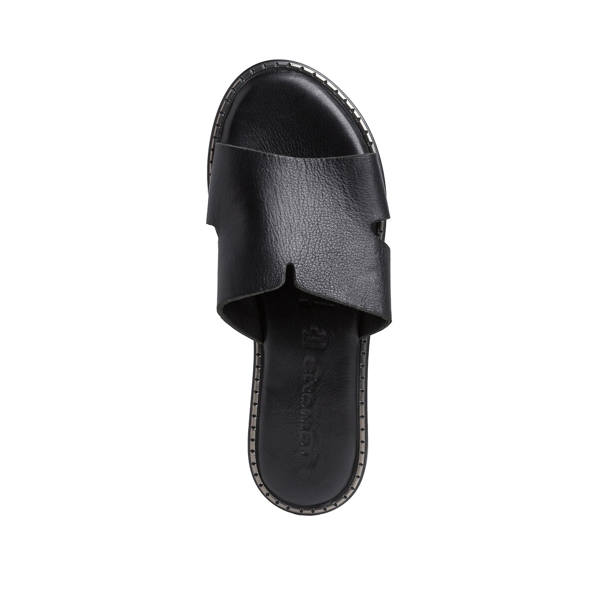 Туфли TAMARIS Без задника из кожи на маленьком каблуке 40 черный, размер 40 - фото 3