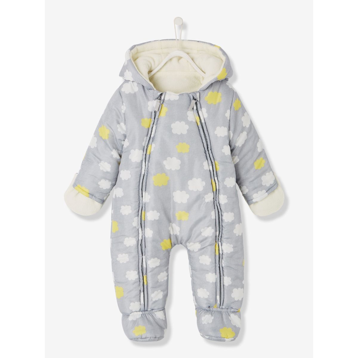 Combinaison - pilote bébé imprimée doublée et ouatinée